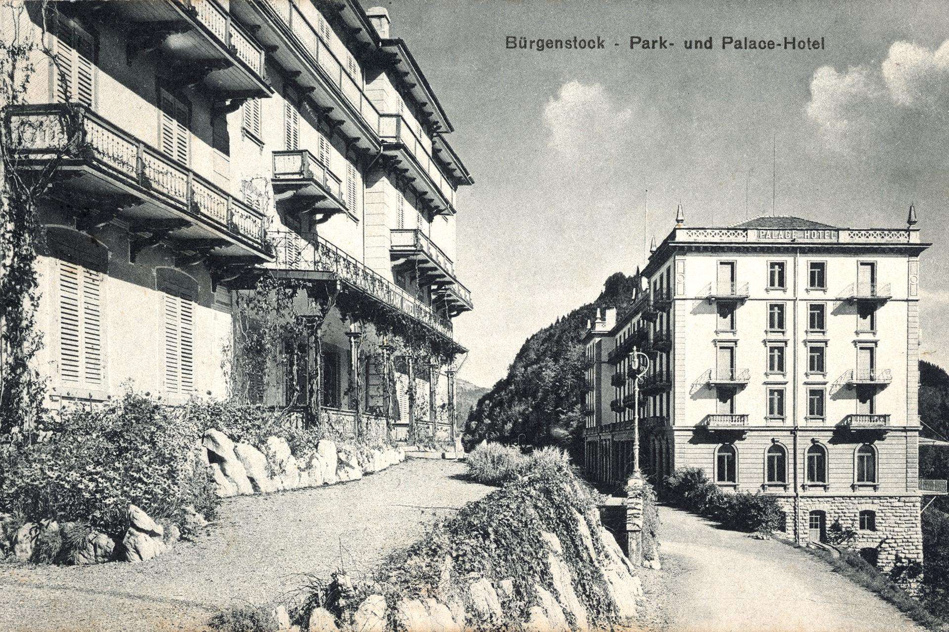 His next hotels on Bürgenstock: Hotel Palace Bürgenstock and the Park Hotel.