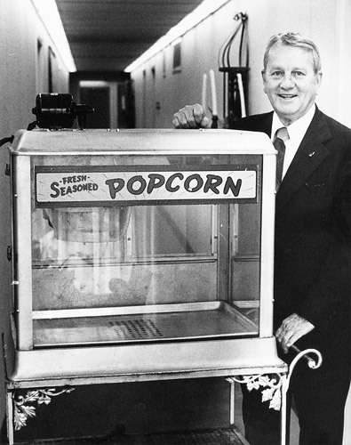 Selling popcorn was Wilson's first business.