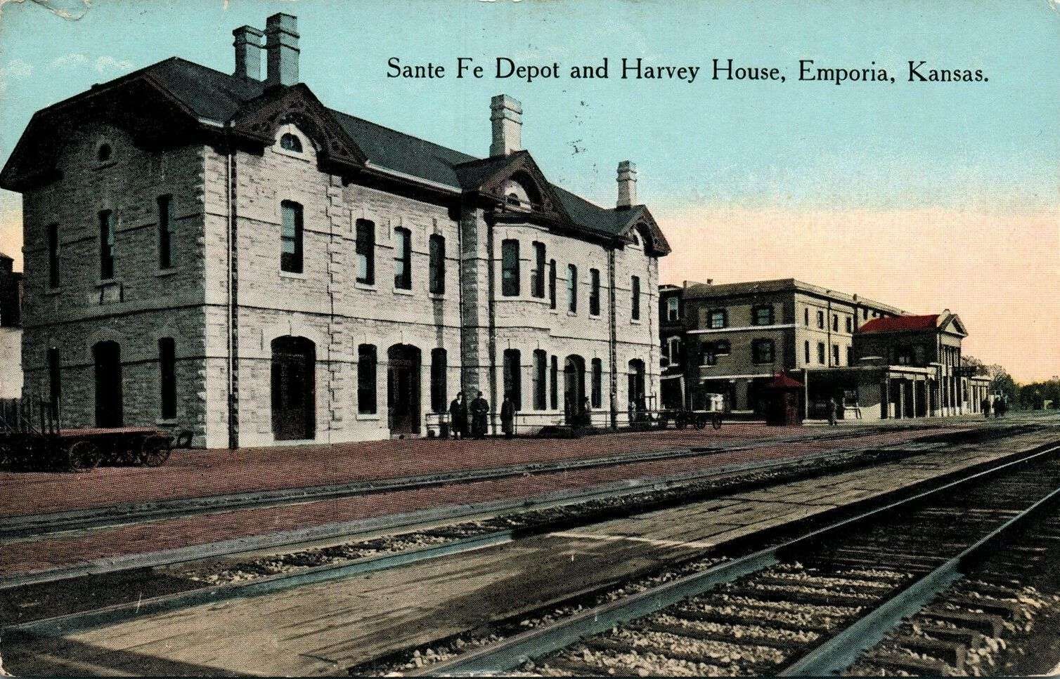 Santa Fe Depot and Harvey House in Emporia, Kansas.